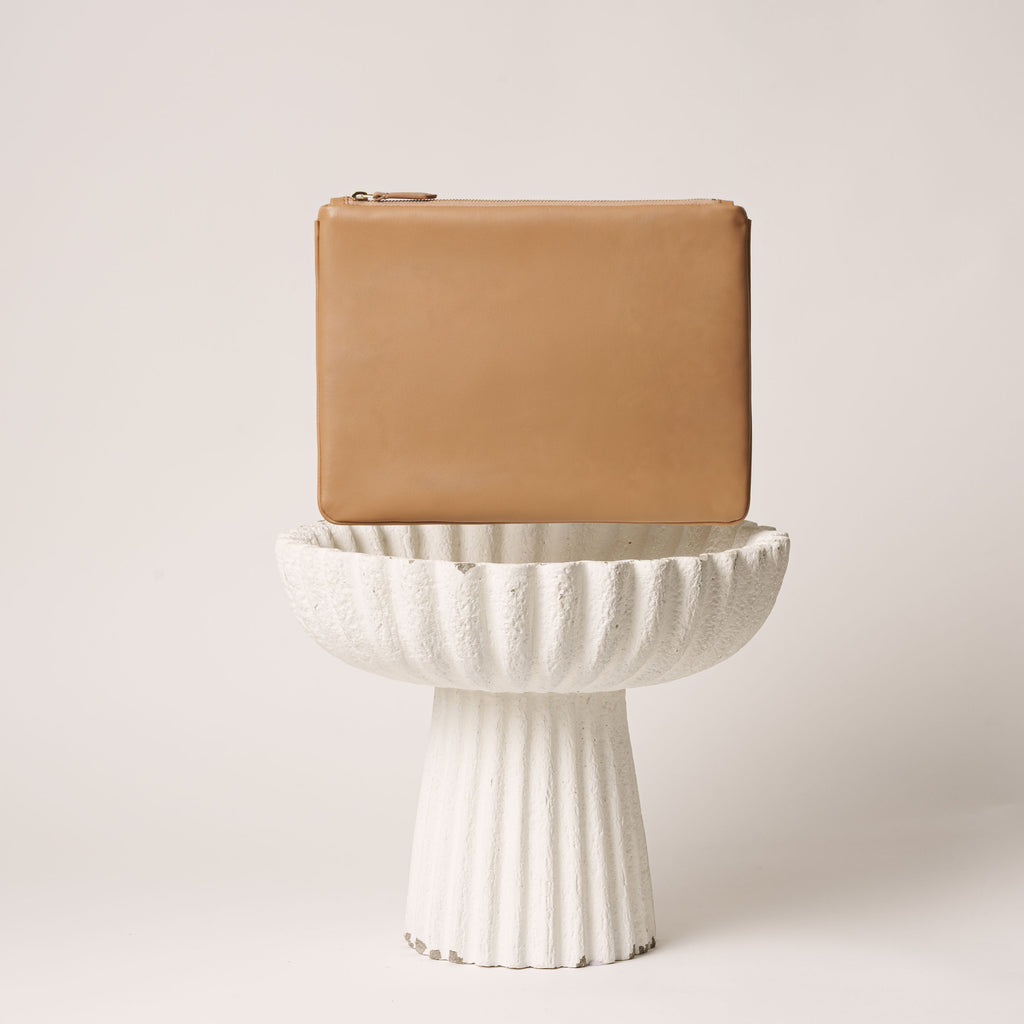 Large Pouch in Biscuit