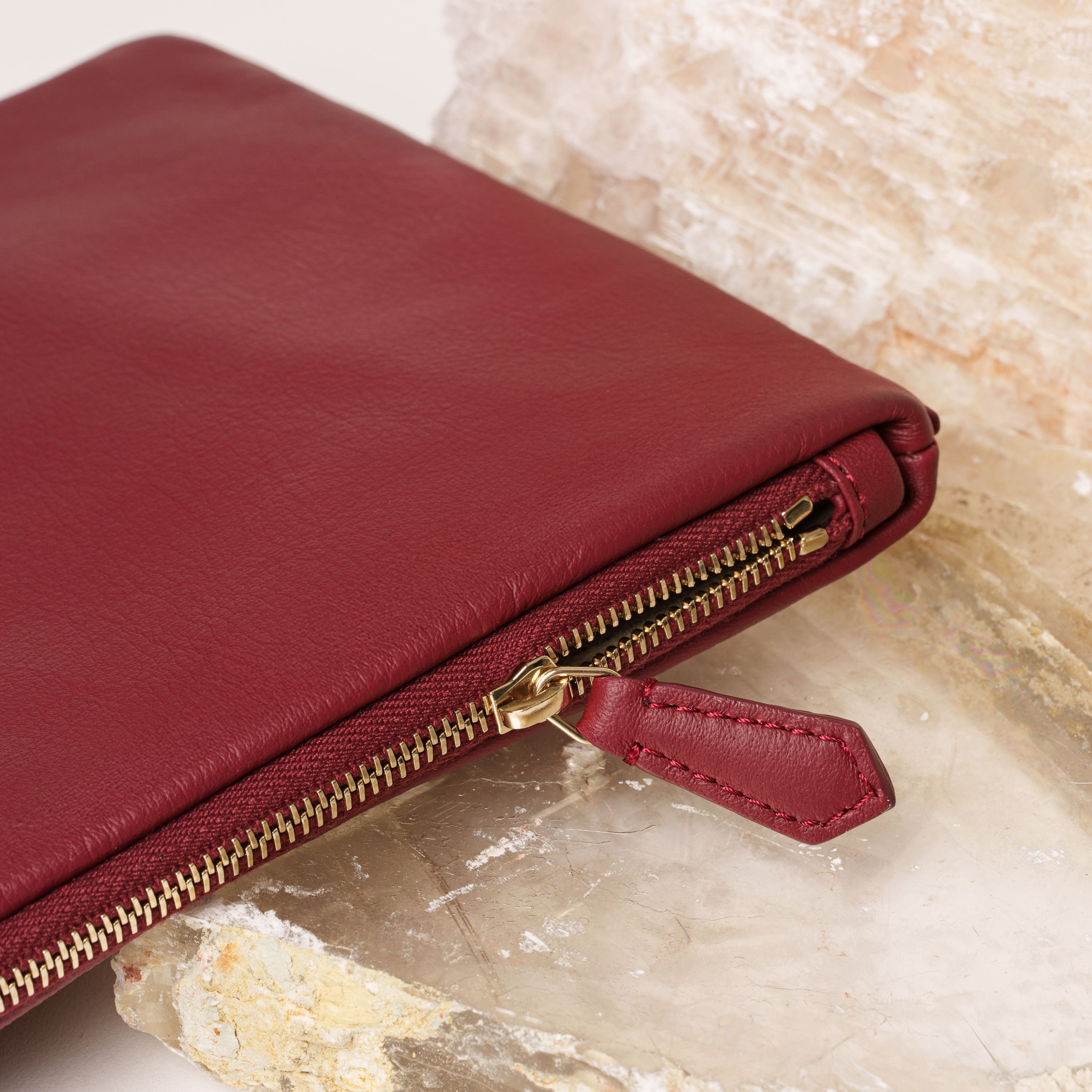 Large Pouch in Burgundy