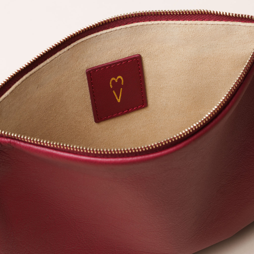 Large Pouch in Burgundy