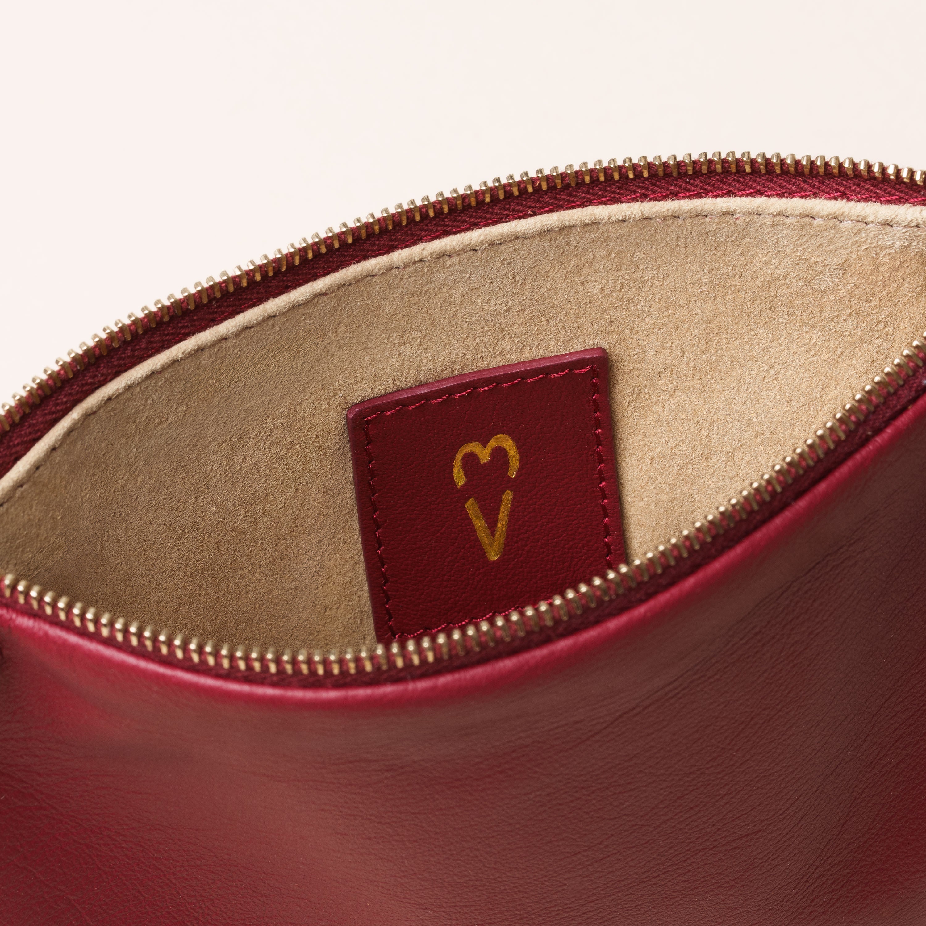 Small Pouch in Burgundy